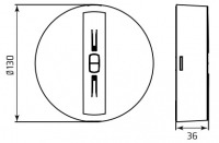 OWA SU LED 0000-EN-AR-1W-CBAM-X-X-TE-CW-9016-RND